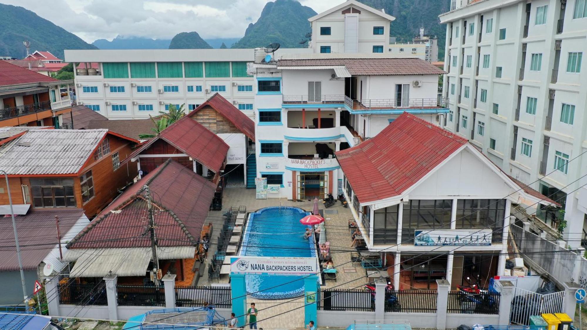 Nana Backpackers Hostel Vang Vieng Zewnętrze zdjęcie